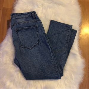 H&M conscious high rise 8 jeans